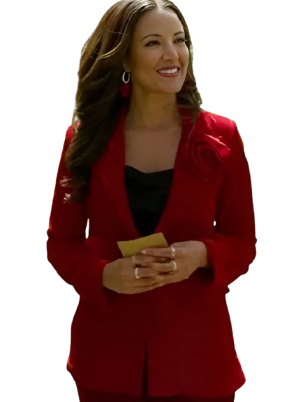 Finding Mr. Christmas S02 Heather Hemmens Red Blazer Finding Mr. Christmas S02 Heather Hemmens Red Blazer